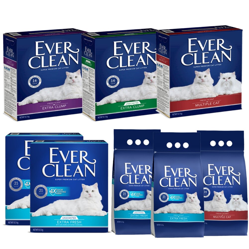 Ever Clean 藍鑽 貓砂【免運】藍標 綠標 紅標 紫標 4倍淨味 植萃除臭 低敏 多貓 礦砂 貓砂『WANG』-圖片-1