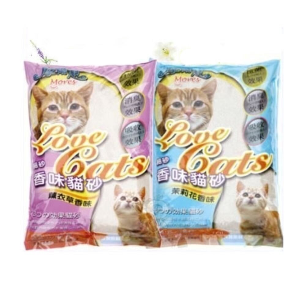 摩爾思 香味細貓砂 10L【3包組免運】球砂 粒砂 礦砂 貓砂『WANG』-圖片-1