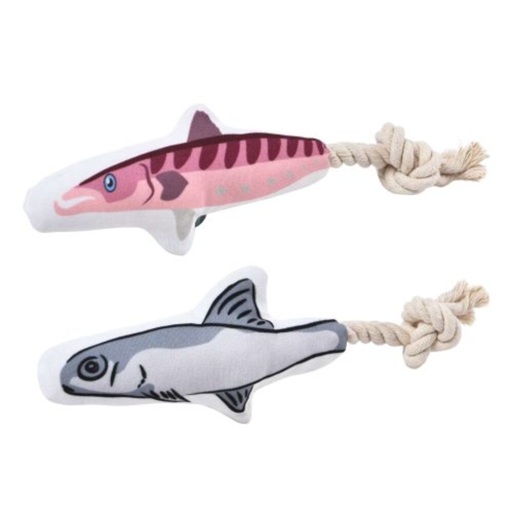 Pet Chu 沛啾 貓草玩具 咬咬鯊魚/結繩貓草玩具/藍尾巴逗貓棒/游游魚兒逗貓棒 貓玩具『WANG』-圖片-1