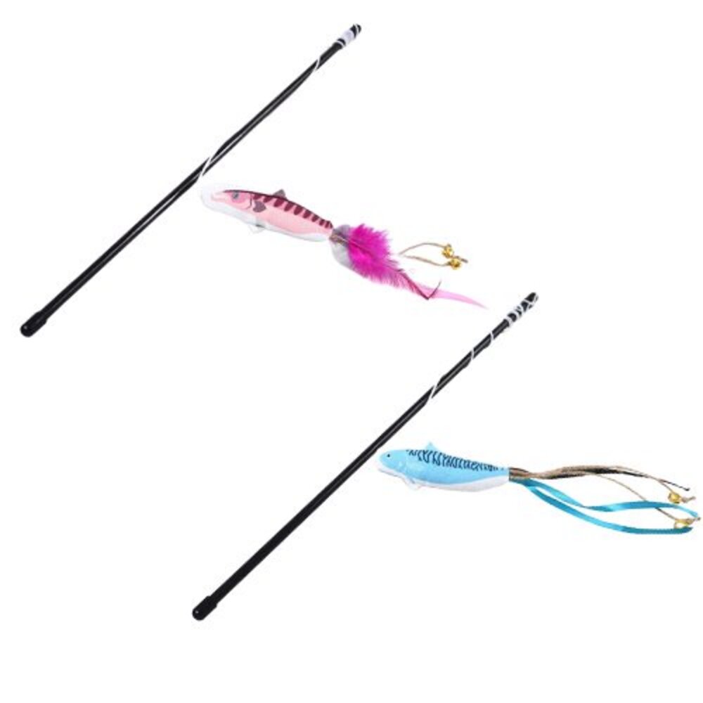 Pet Chu 沛啾 貓草玩具 咬咬鯊魚/結繩貓草玩具/藍尾巴逗貓棒/游游魚兒逗貓棒 貓玩具『WANG』-圖片-7