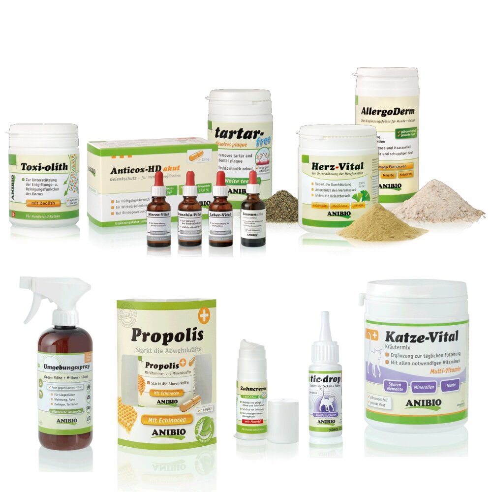 ANIBIO 德國家醫 犬貓保健 滴劑 守護精華飲 營養粉 益生菌 牛磺酸 牙膏 蜂膠 淨眼露 潔耳露『WANG』-圖片-1