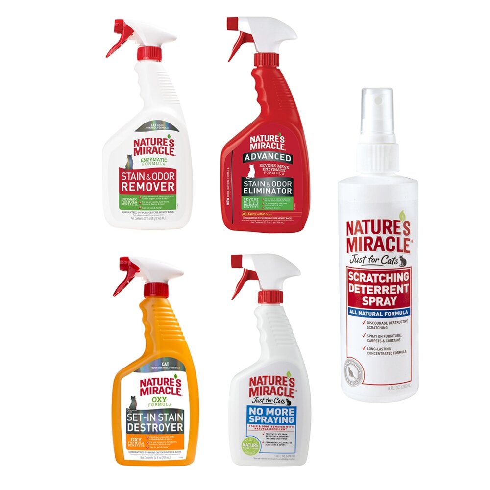 8in1 自然奇蹟 貓用|活氧酵素去漬除臭噴劑 防抓咬噴劑 去漬 除臭噴劑 消臭 寵物清潔『WANG』-圖片-1