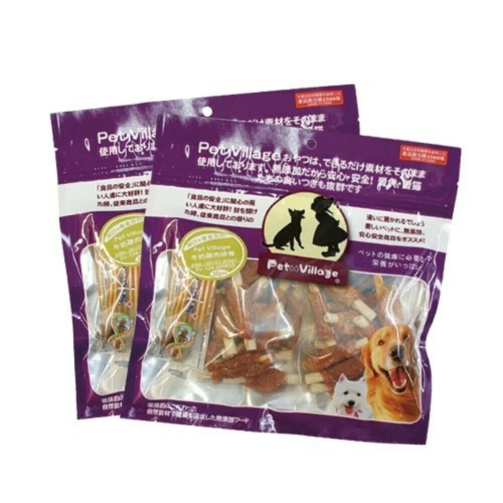 408284495-Pet Village 魔法村 雞肉系列 起司雞肉啞鈴 純肉 肉乾 潔牙骨 狗零食『WANG』