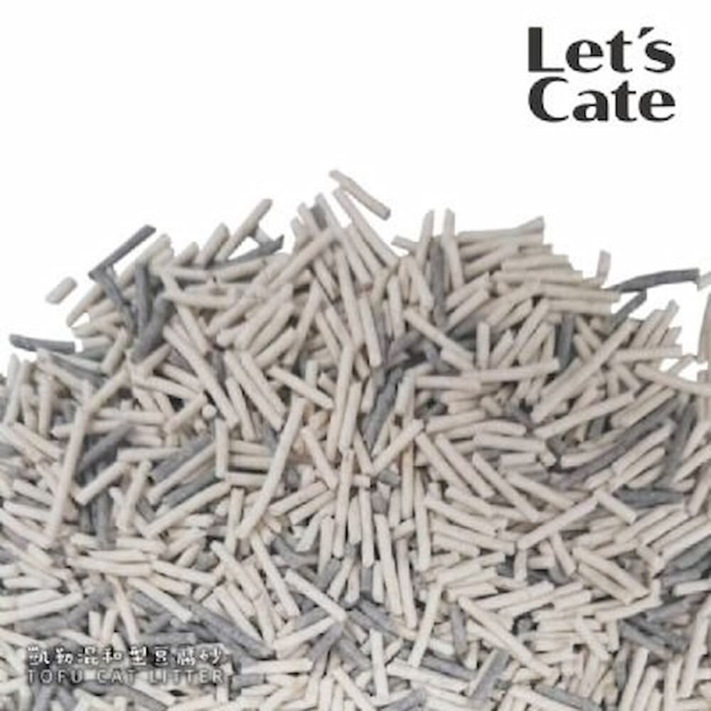 Let's Cate 凱勒 混和型豆腐砂 2.5kg【單包】 (活性碳+原味) 豆腐砂 無塵 環保砂 貓砂『WANG』-圖片-3