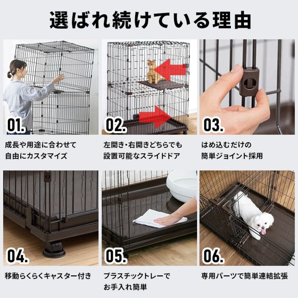 IRIS 8邊型自由組合圍欄PWC-628 PCS-930U 貓屋加高零件『WANG』-圖片-3