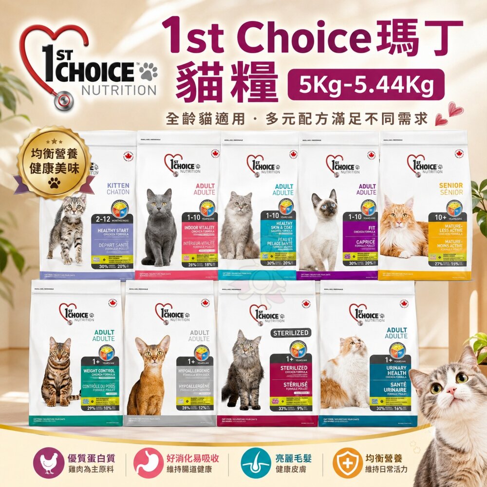420444417-加拿大 瑪丁 貓飼料 5Kg-5.44Kg 雞肉 鴨肉 海鮮 挑嘴 泌尿 貓乾糧 貓主食『WANG』
