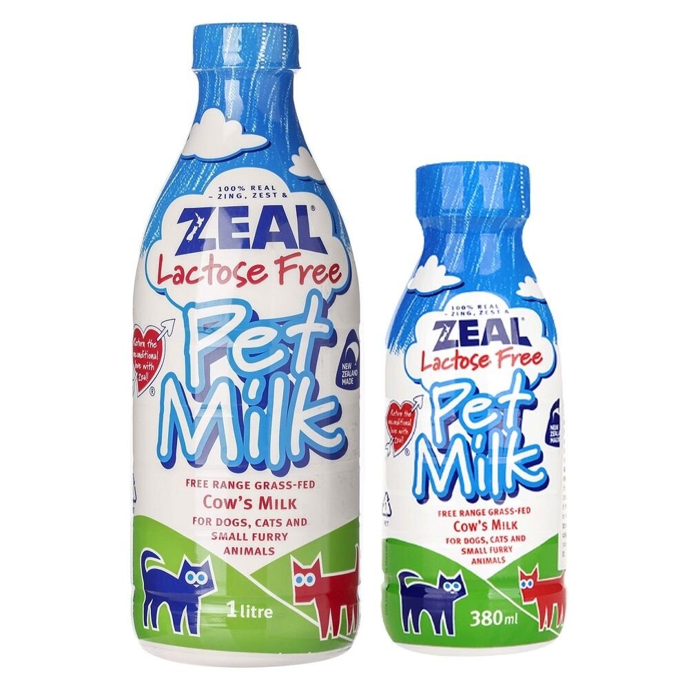 ZEAL 真致 紐西蘭 天然寵物牛奶 犬貓專用 380ml 1000ml犬貓牛奶 不含乳糖 寵物牛奶『WANG』-圖片-1