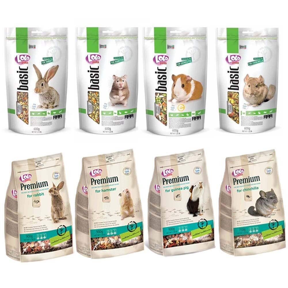 歐洲LOLO 頂級主食 營養滿分寵物主食 600g/900g 鼠/兔/天竺鼠 小動物飼料『WANG』-圖片-1