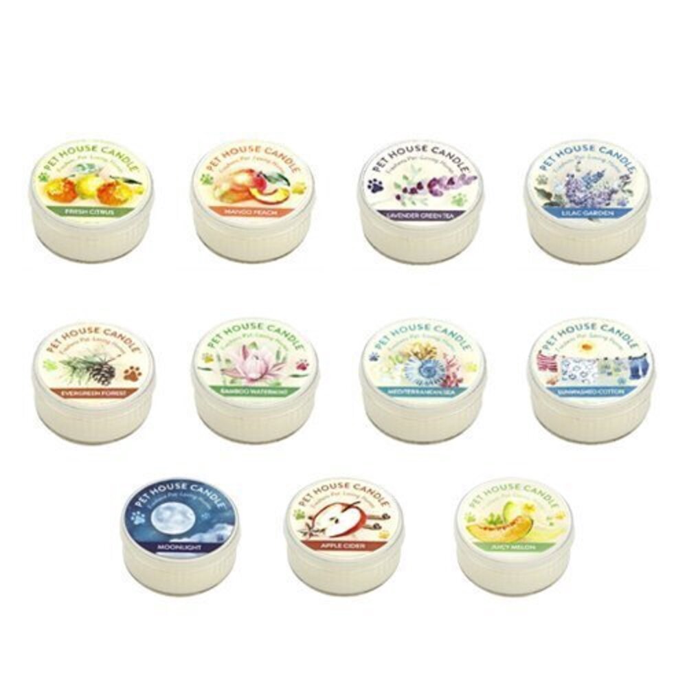 4245999015-美國PET HOUSE室內除臭寵物香氛蠟燭-多種香味可選 45g 幫助寵物居家環境除臭 清新空氣『WANG』