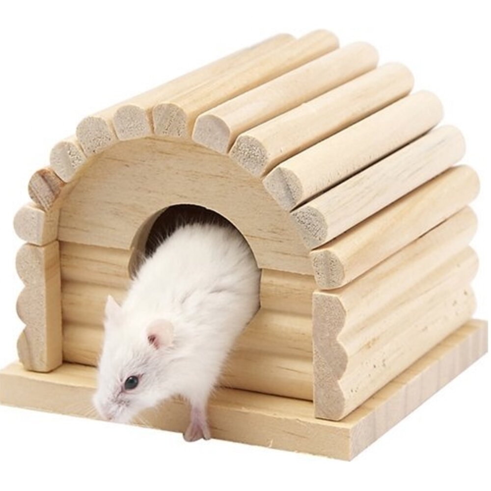 CARNO 倉鼠舒適原木-翹翹板│原木屋│翹翹桶│酒桶屋│瞭望台│彩虹雲梯│彩虹翹翹桶 倉鼠適用『WANG』-圖片-2