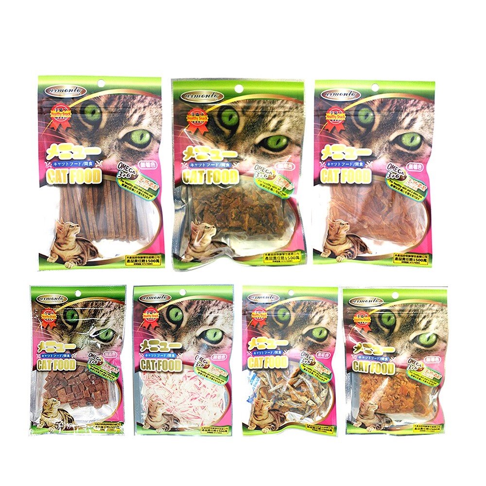 447452428-ARMONTO 阿曼特 貓咪專用薄切雞肉片/鮪魚條/鮮魚棒/蟹肉雪花絲『WANG』