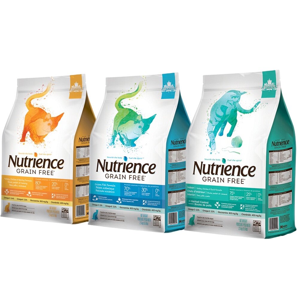 Nutrience 紐崔斯 無穀養生貓糧 2.5Kg-5kg 成貓 室內貓 多種魚 無穀貓 養生貓 貓飼料『WANG』-圖片-1