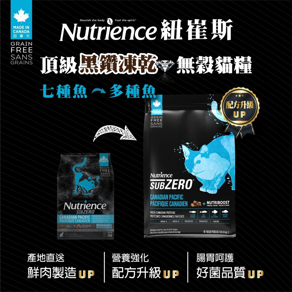 Nutrience 紐崔斯 黑鑽無穀貓糧+凍乾 黑鑽頂極無穀貓 單一蛋白黑鑽無穀貓 低敏無榖貓 成貓 貓飼料『WANG』-圖片-9