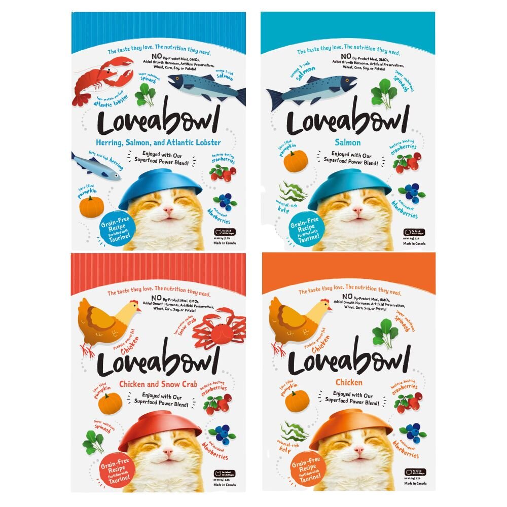 加拿大 Loveabowl 囍碗 無穀天然貓糧 150g-1kg 無穀貓 貓乾糧 貓主食 貓飼料『WANG』-圖片-1