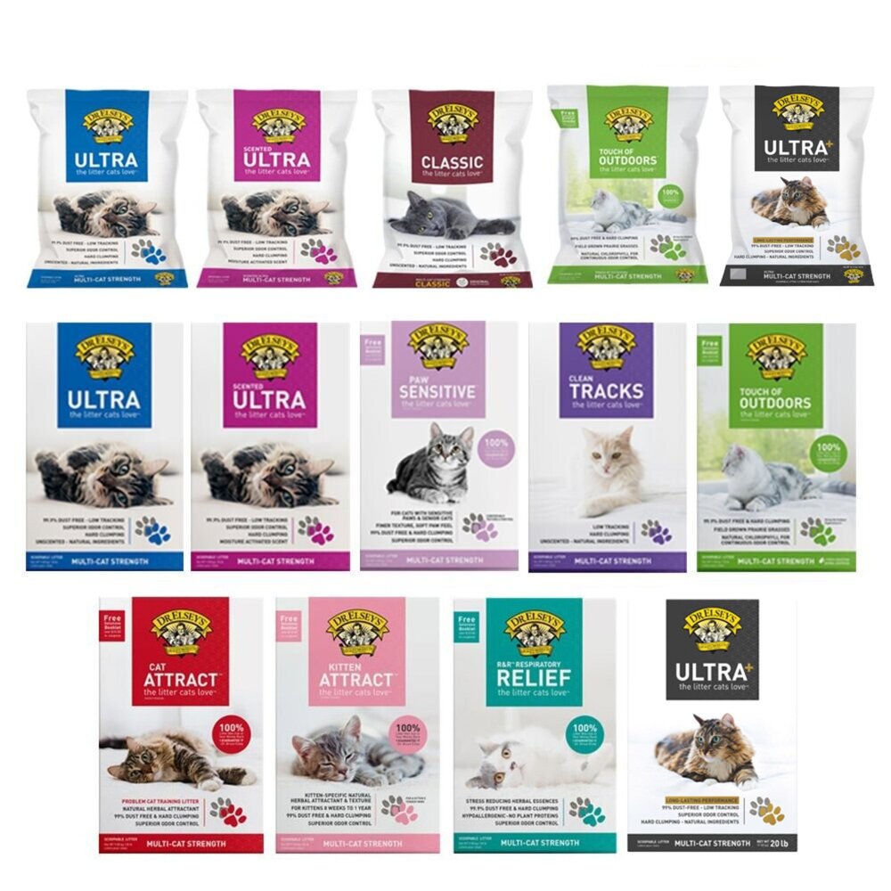 DR.ELSEYS 貓艾歐 貓砂 全規格 藍標/紅標/紫薰桃/粉標/紫標/綠標/草本/過敏 水晶貓砂『WANG』-圖片-1