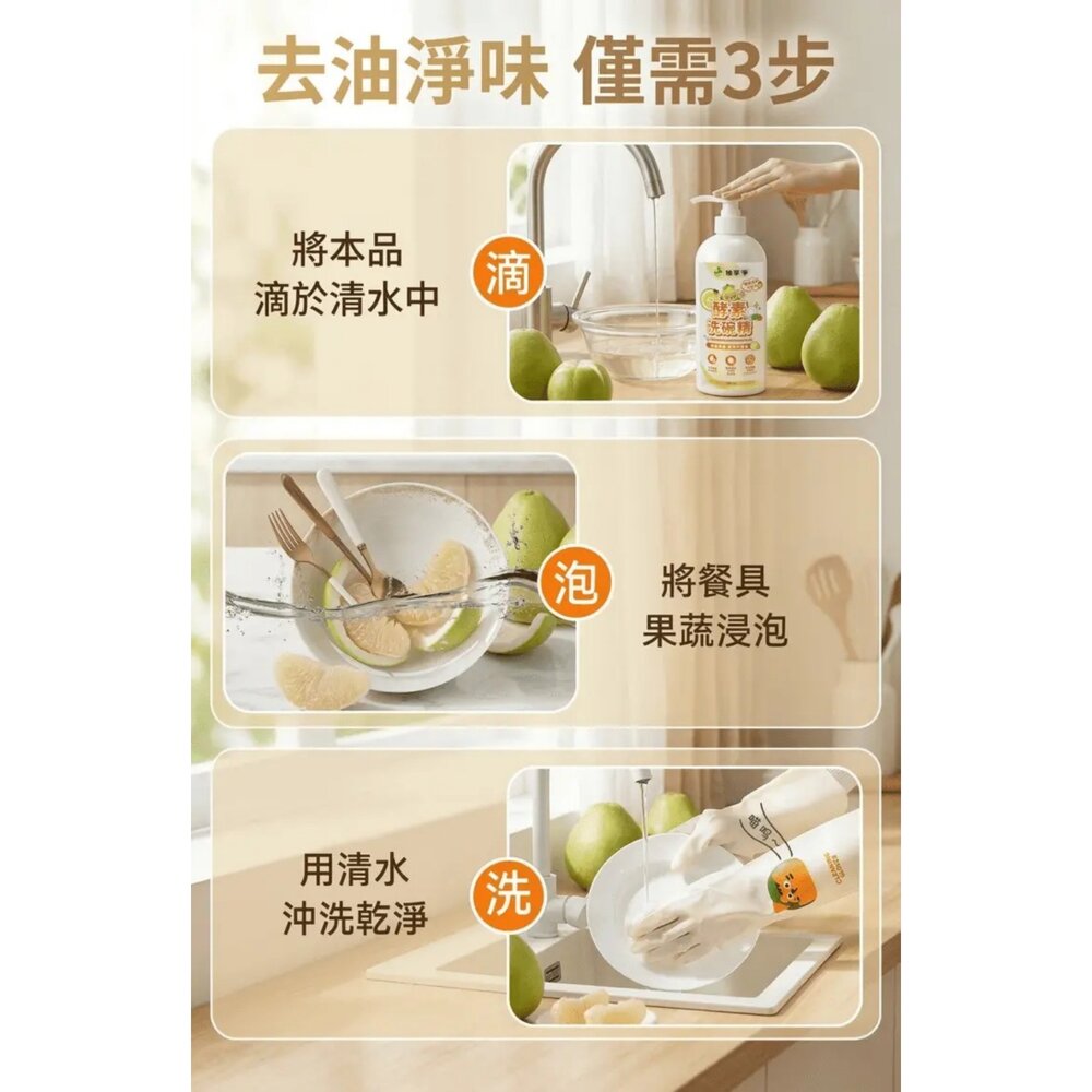【油污剋星組】柚享淨|廚房潔淨雙效組 (除油泡沫500ml+洗碗精700ml)居家清潔『WANG』-圖片-9