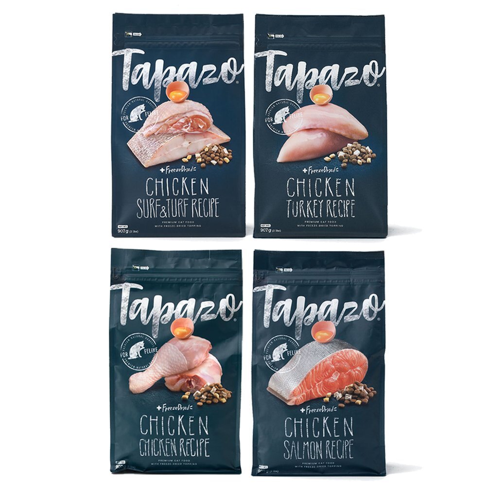 TAPAZO 特百滋 凍乾雙饗宴 貓糧 2LB(907g) 進口營養乾糧+美味佐餐凍乾『WANG』-圖片-2