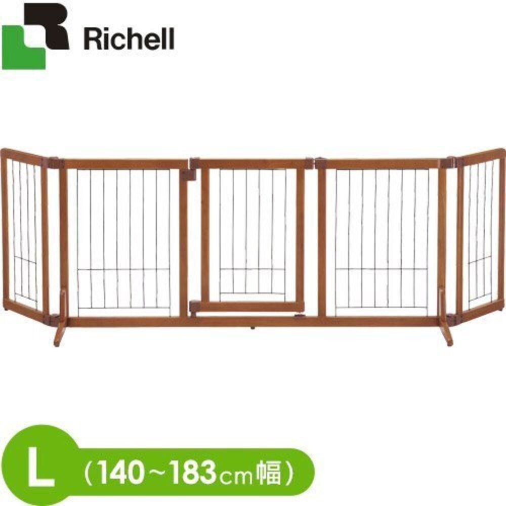 RICHELL 寵物用木製附門圍欄 S號58471|M號58481| L號58491 寵物圍欄 寵物籠『WANG』-圖片-6