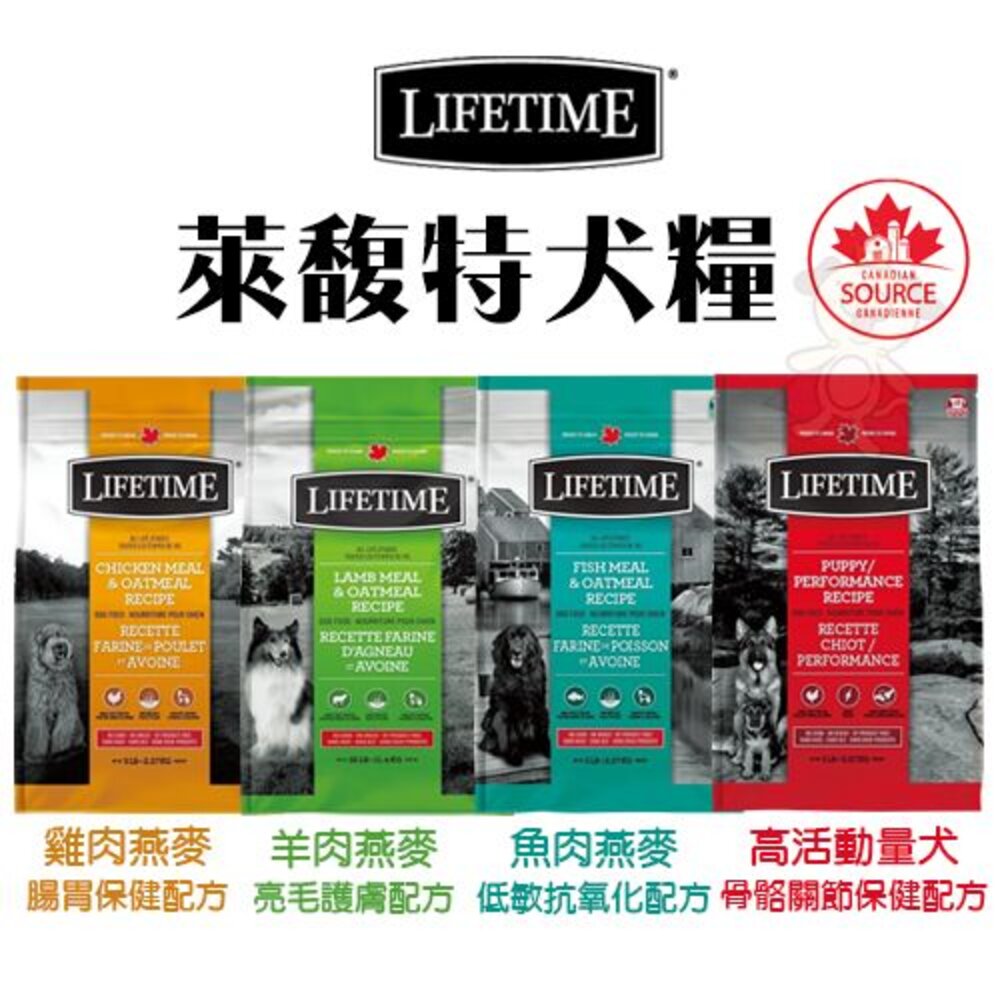 5634468853-LIFETIME 萊馥特 全齡犬糧400g-11.4kg 腸胃｜護膚｜低敏｜關節保健配方 犬糧『WANG』