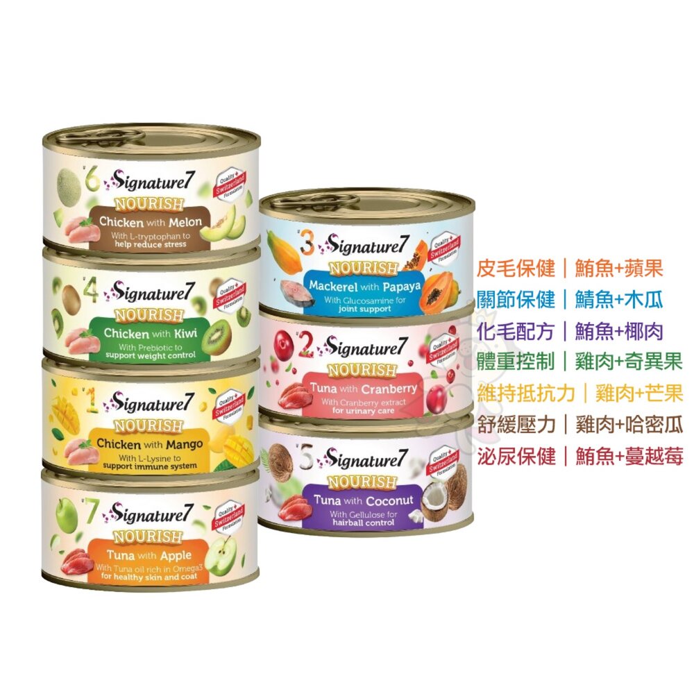 Signature7 心寵 爆漿肉醬貓罐|貓咪水果湯罐 80G【單罐】肉醬罐 湯罐 貓罐頭『WANG』-圖片-2