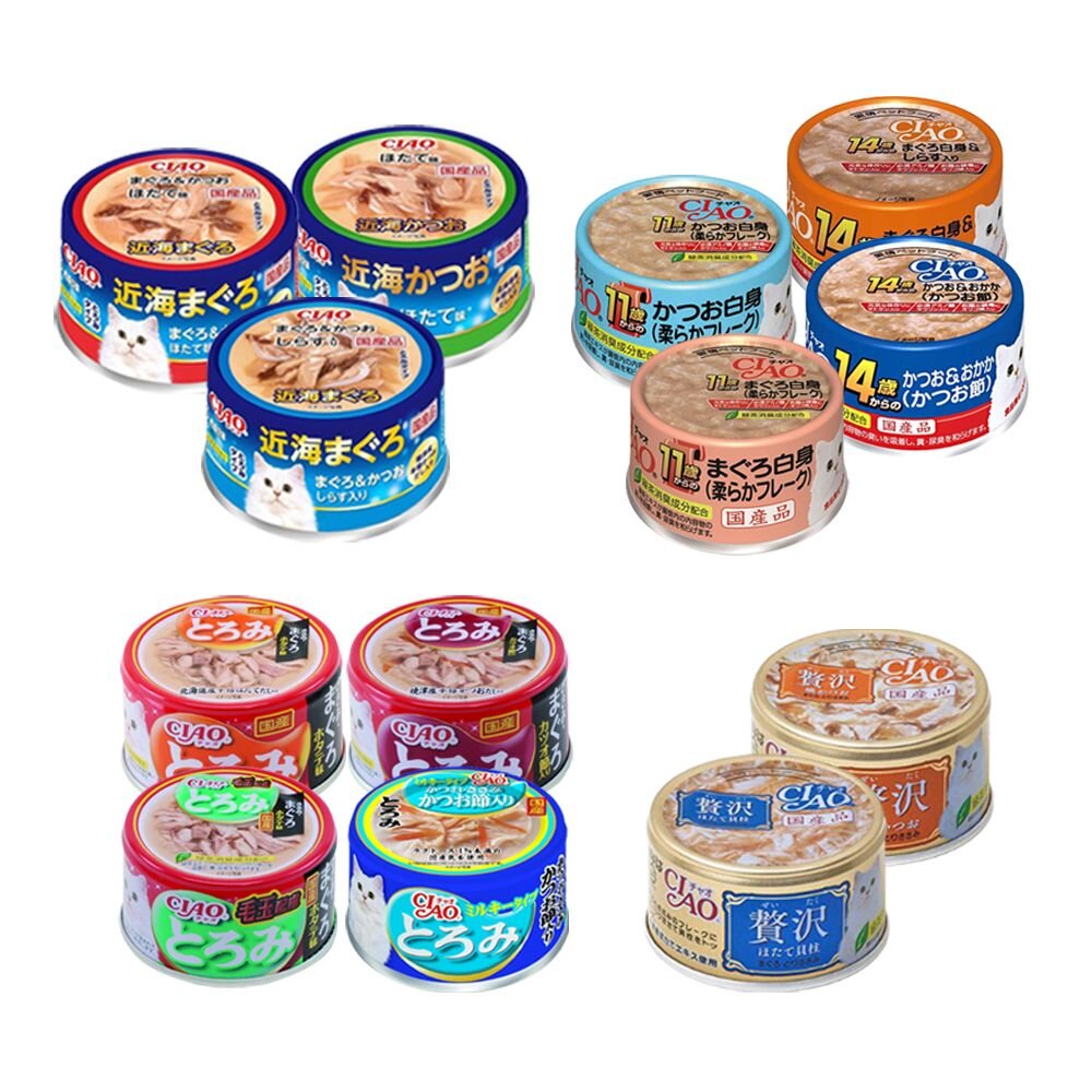 日本 CIAO 貓罐頭【24罐組】台灣公司貨 特齡罐 近海罐 奢華寵愛罐 貓罐頭『WANG』-圖片-1