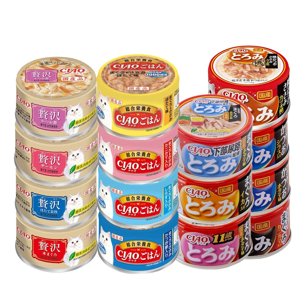 日本 CIAO 貓罐頭【24罐組】多樂米 奢侈罐 乳酸菌主食罐 日本餐罐 貓咪補水 貓主食罐 補水罐『WANG』-圖片-1