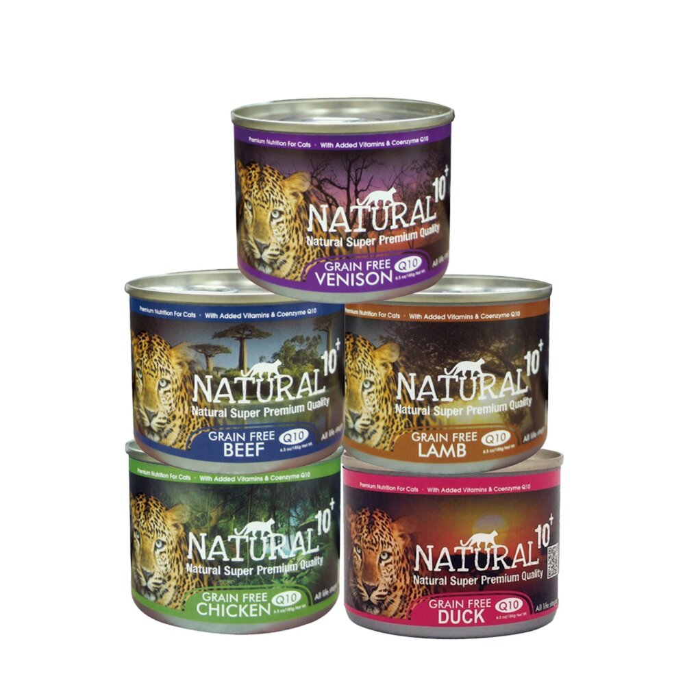 紐西蘭 NATURAL10+ 原野無穀 機能主食罐【多罐組】185g 主食貓罐 機能罐 貓罐頭『WANG』-圖片-1