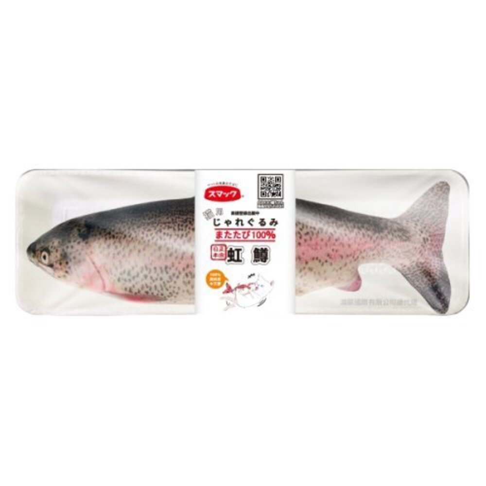Smack 日本正宗秋刀魚/鮭魚/虹鱒/小丑魚/錦鯉紓壓枕 木天蓼填充 不含棉花 貓玩具『WANG』-圖片-2