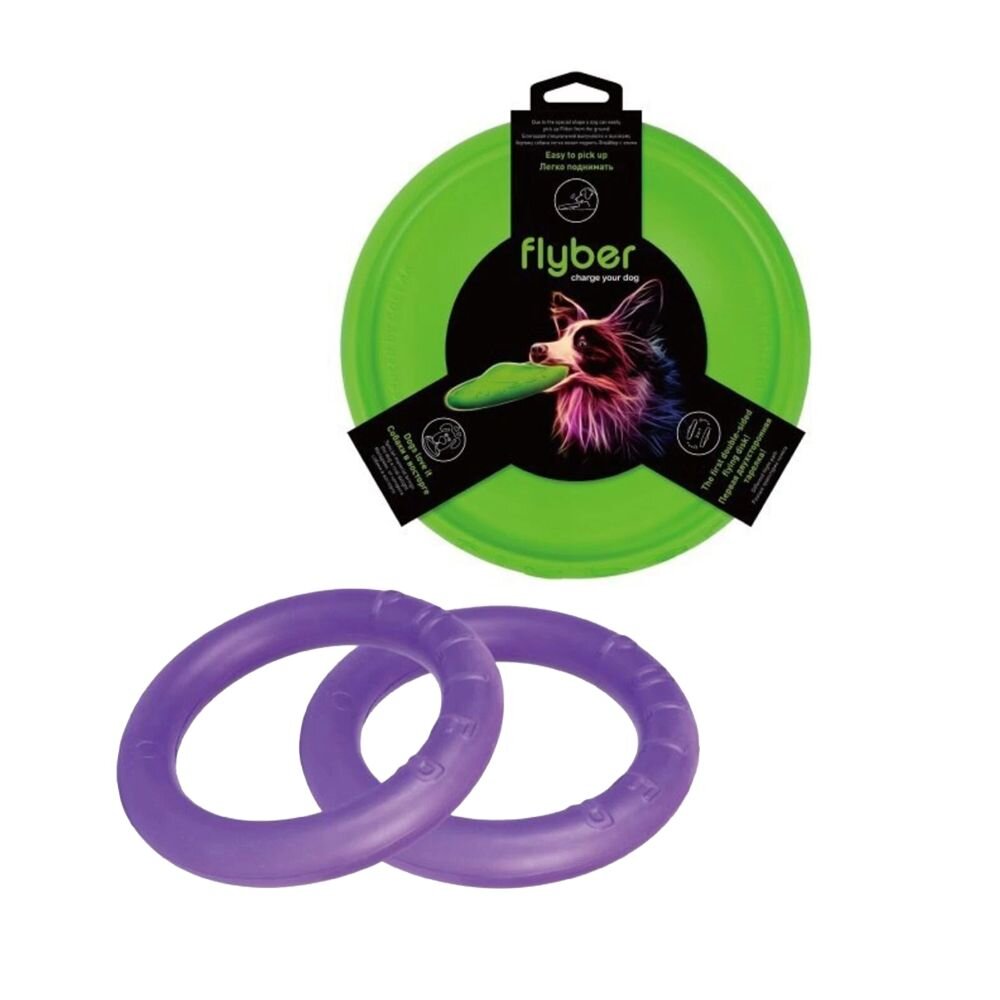 6347690588-扣樂 雙面健身飛盤  寵物健身環 雙環設計 訓練寵物 犬用飛盤  狗玩具『WANG』