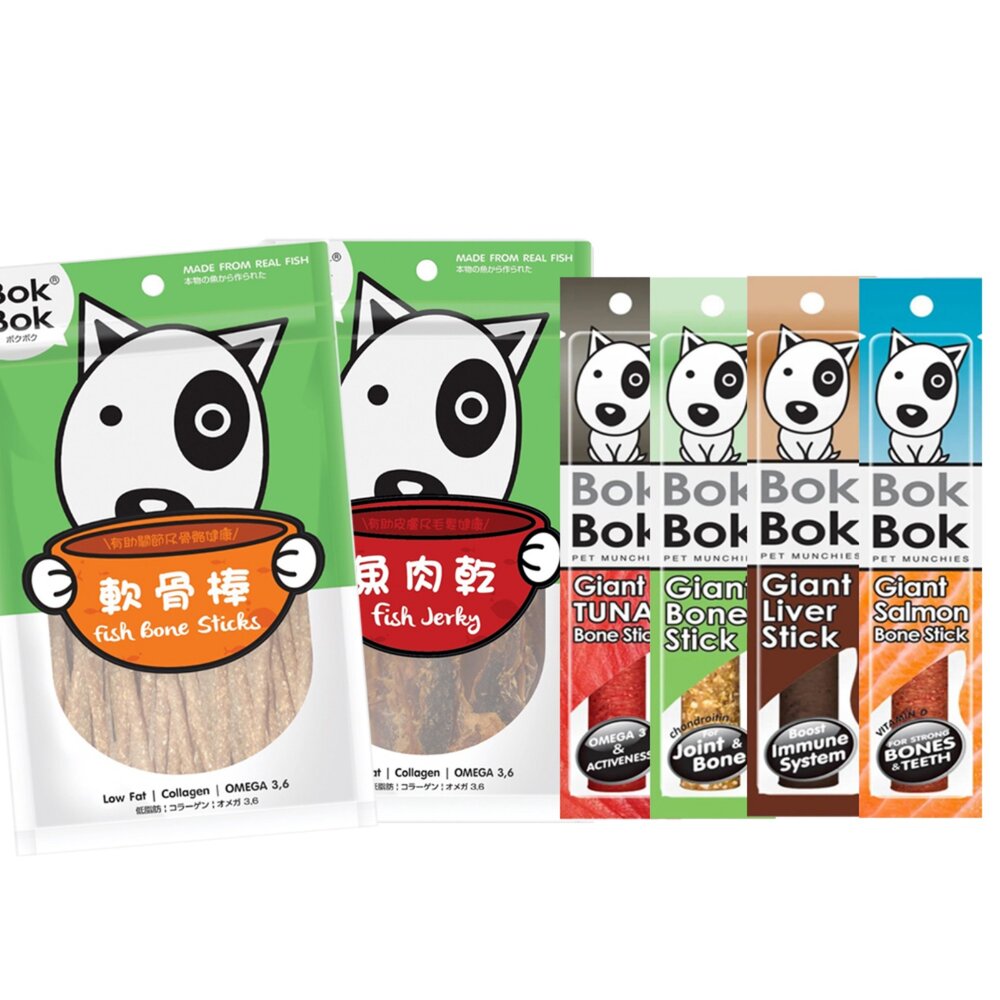 BokBok 波客 巨霸 咬咬棒軟骨棒系列 鯊魚軟骨 一口肉乾 肉鬆 小魚乾 肉乾 軟骨棒 狗零食『WANG』-圖片-1