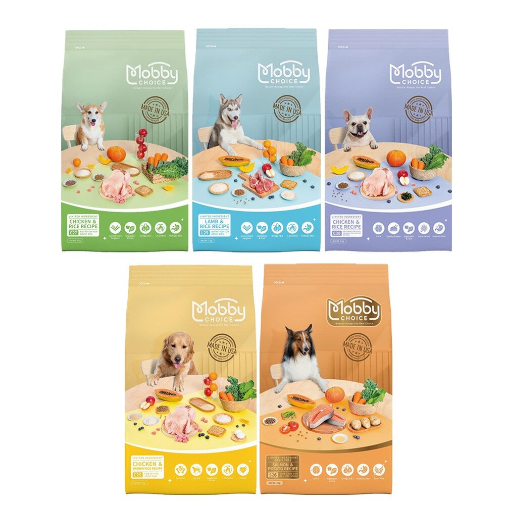 Mobby CHOICE 莫比自然食 狗飼料 7.5KG 雞肉/羊肉/低卡/鮭魚馬鈴薯 無穀 犬糧『WANG』-圖片-1