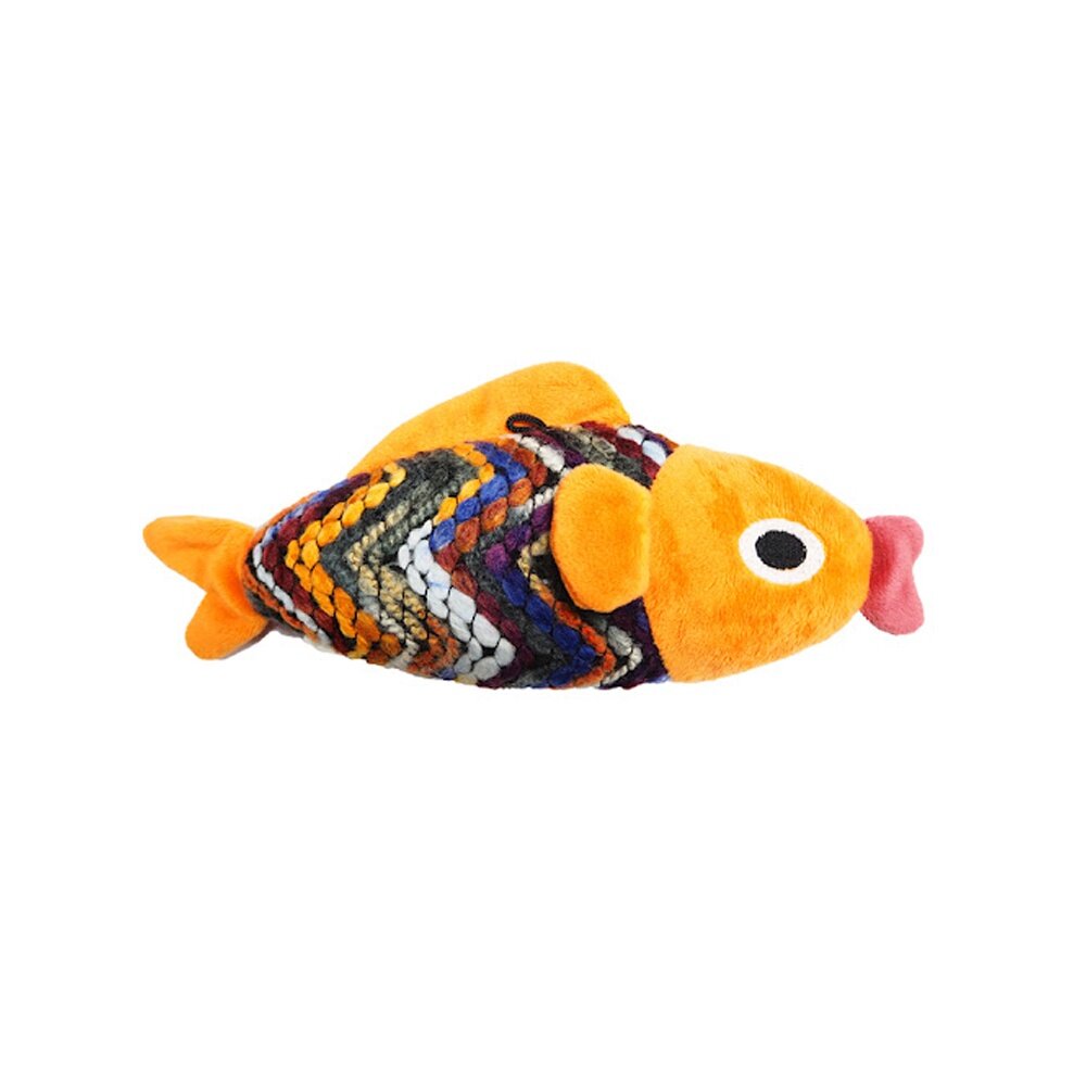 GOLDEN CAT 黃金貓 貓玩具 音樂老鼠 毛線魚仔 小煤炭球 彩色魚 斑點魚 貓草玩具『WANG』-圖片-4