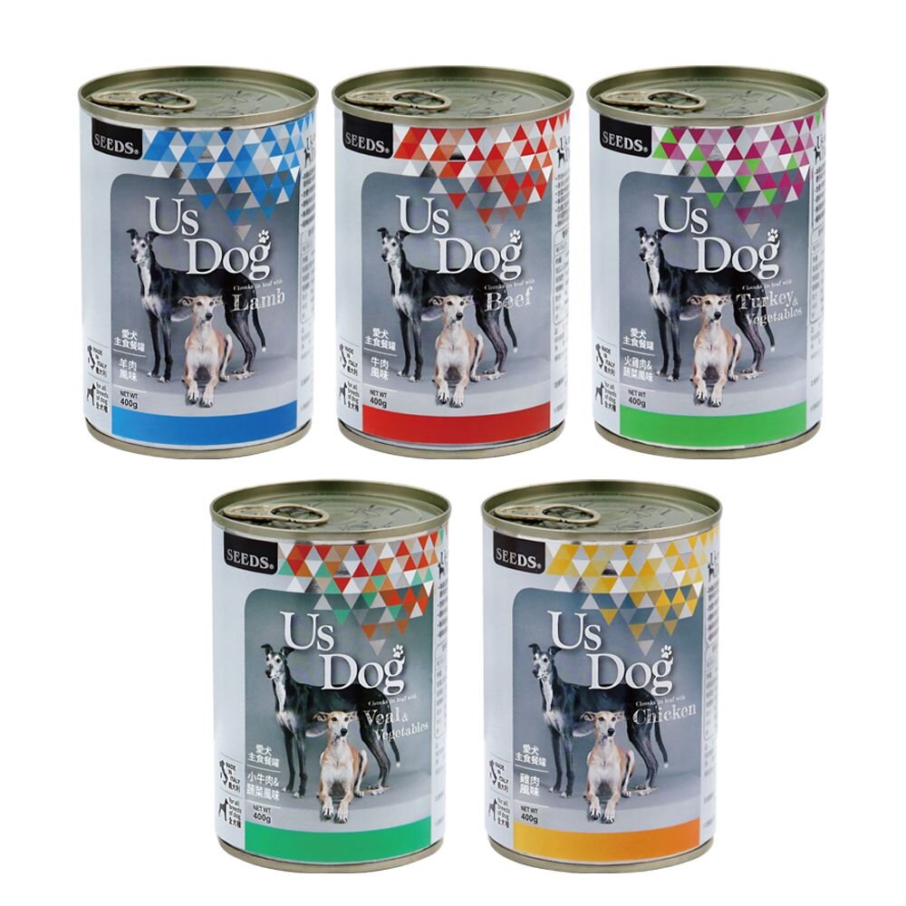 SEEDS 惜時 聖萊西 Us Dog 愛犬主食罐400g【單罐】 主食狗罐 狗罐頭『WANG』-圖片-1