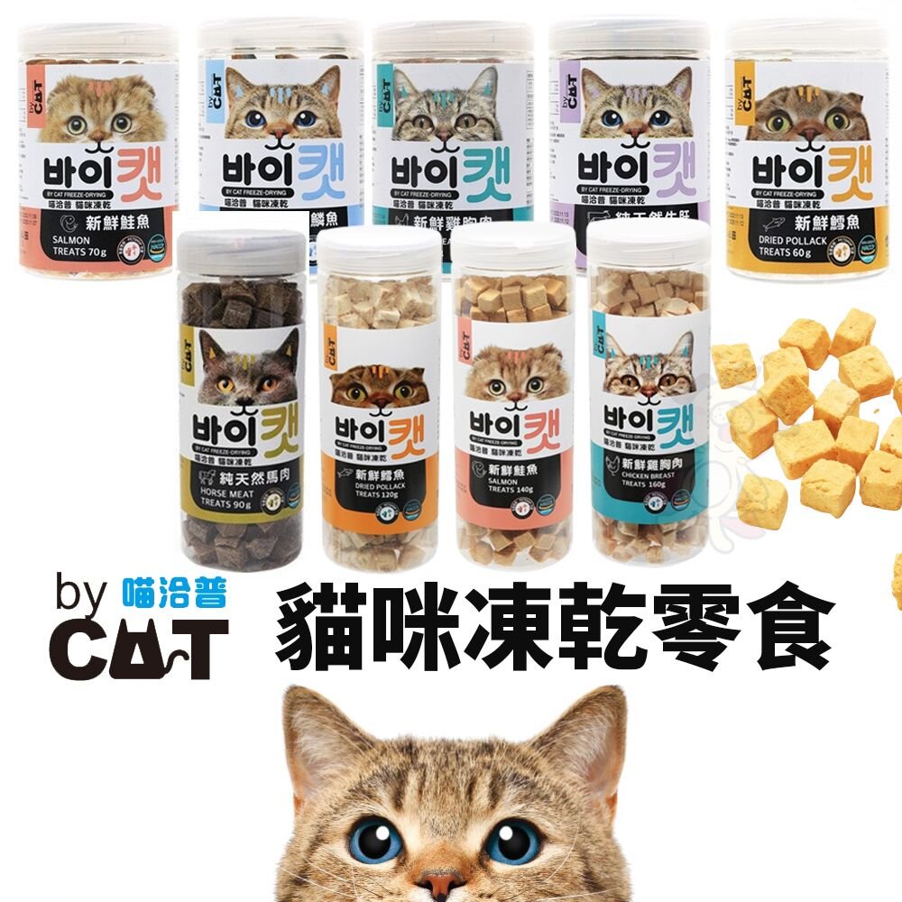 7538415848-喵洽普 By Cat 喵喵凍乾零食 罐裝 貓凍乾 寵物凍乾 寵物零食 貓零食『WANG』