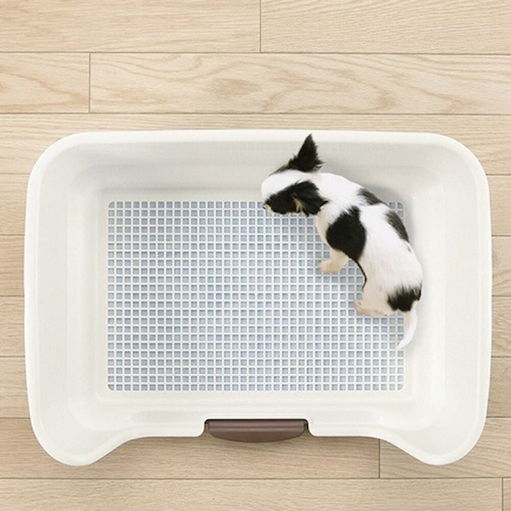 RICHELL 兩用型階段式便盆 L型網狀狗便盆 圍牆網狀狗便盆 狗尿盆 防抓 防咬尿布 原廠公司貨『WANG』-圖片-6