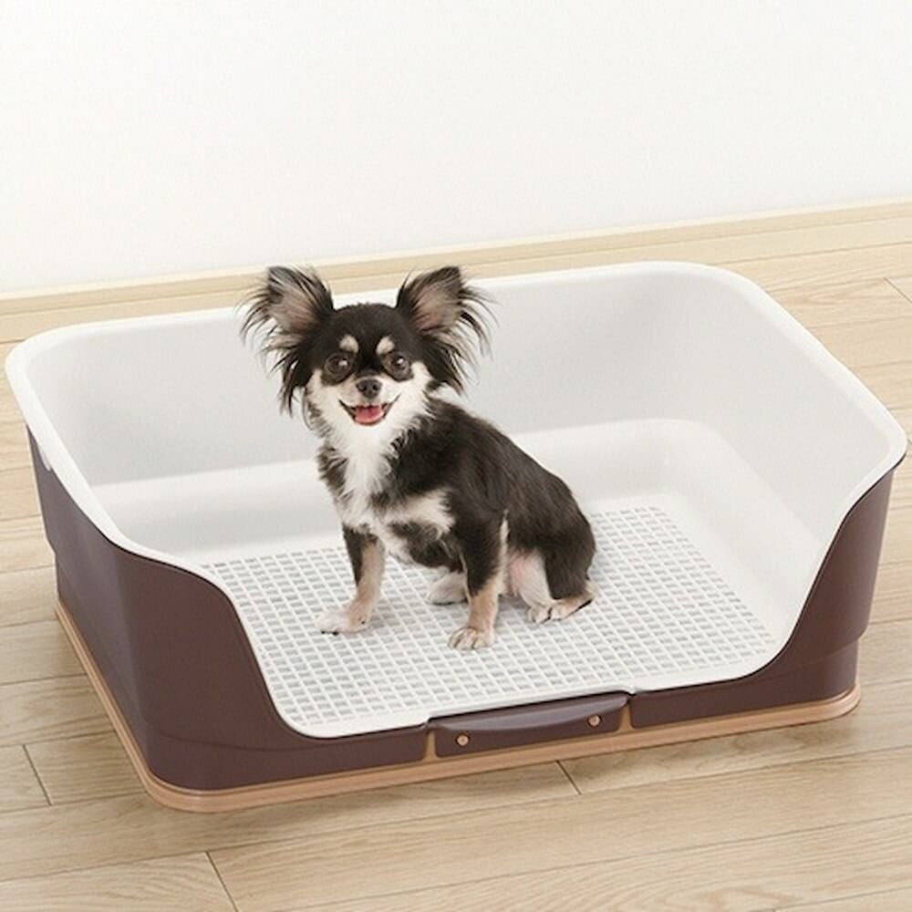 RICHELL 兩用型階段式便盆 L型網狀狗便盆 圍牆網狀狗便盆 狗尿盆 防抓 防咬尿布 原廠公司貨『WANG』-圖片-7