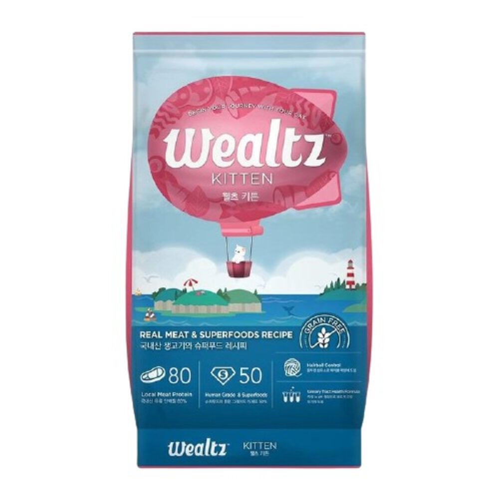 韓國 Wealtz 維爾滋 天然無穀寵物貓糧1.2kg-2.1kg 無榖貓 貓乾糧 貓主食 貓飼料『WANG』-圖片-5