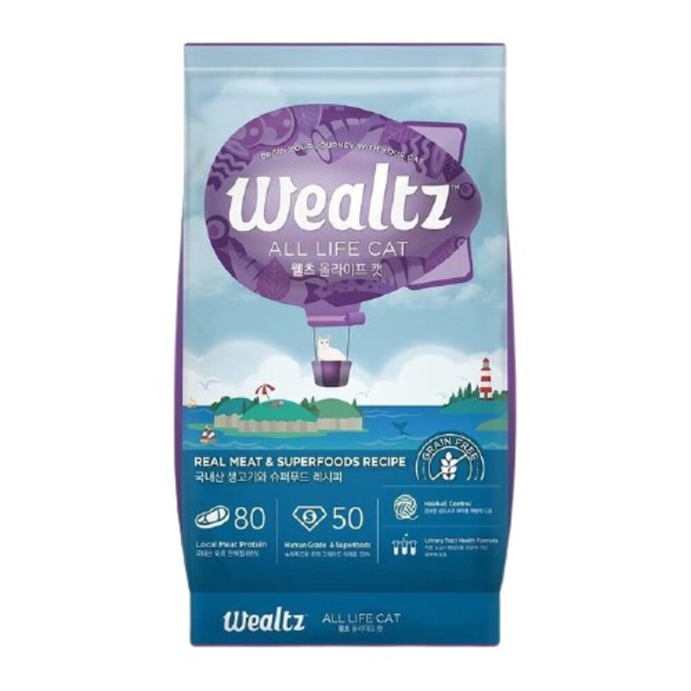 韓國 Wealtz 維爾滋 天然無穀寵物貓糧1.2kg-2.1kg 無榖貓 貓乾糧 貓主食 貓飼料『WANG』-圖片-6