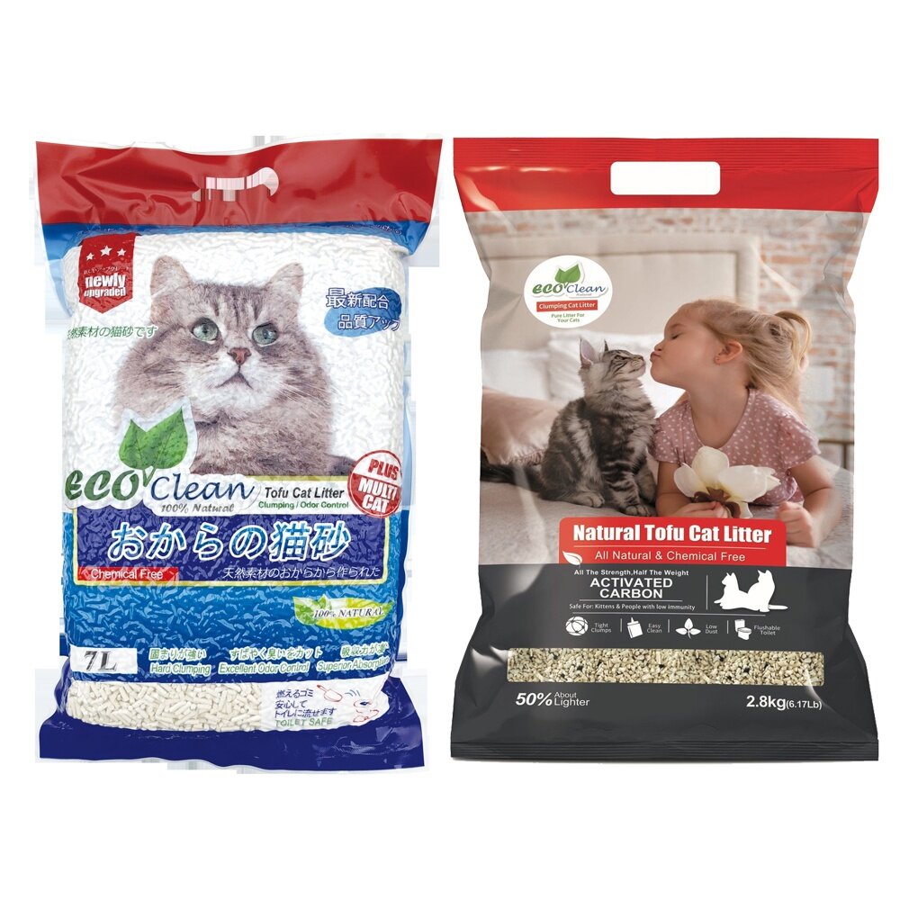 ECO 艾可 貓砂【6包組免運】天然 草本輕質型/豆腐貓砂 /1.5mm極細豆腐貓砂『WANG』-圖片-1