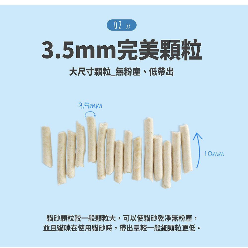 ECO 艾可 貓砂【6包組免運】天然 草本輕質型/豆腐貓砂 /1.5mm極細豆腐貓砂『WANG』-圖片-3