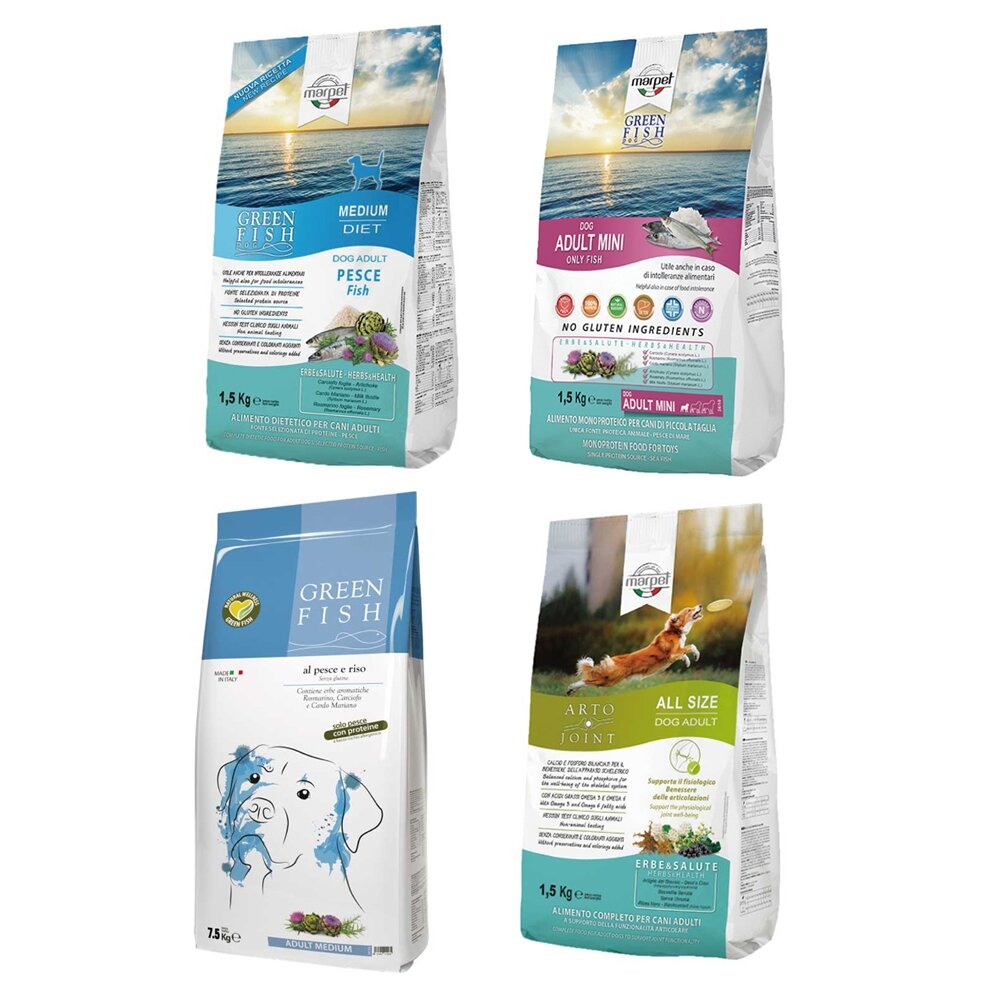 GREEN FISH 葛林菲 狗飼料7.5Kg-12Kg 功能性成犬飼料 關節養護配方 無穀麩低敏配方 犬糧『WANG』-圖片-1