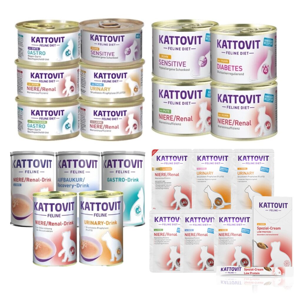 KATTOVIT 康特維 貓咪處方罐 營養肉汁【單罐】保健餐包 奶霜肉泥條 滋補 腎臟 泌尿保健 貓罐頭『WANG』-圖片-1