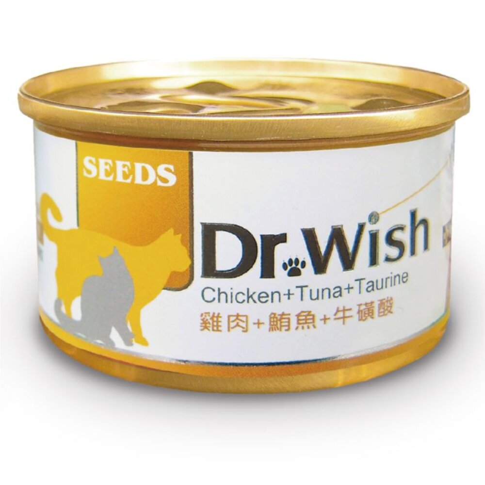 SEEDS 惜時 聖萊西 Dr. Wish 愛貓營養食罐頭【24罐組】 85g 肉泥狀設計 貓罐頭『WANG』-圖片-1