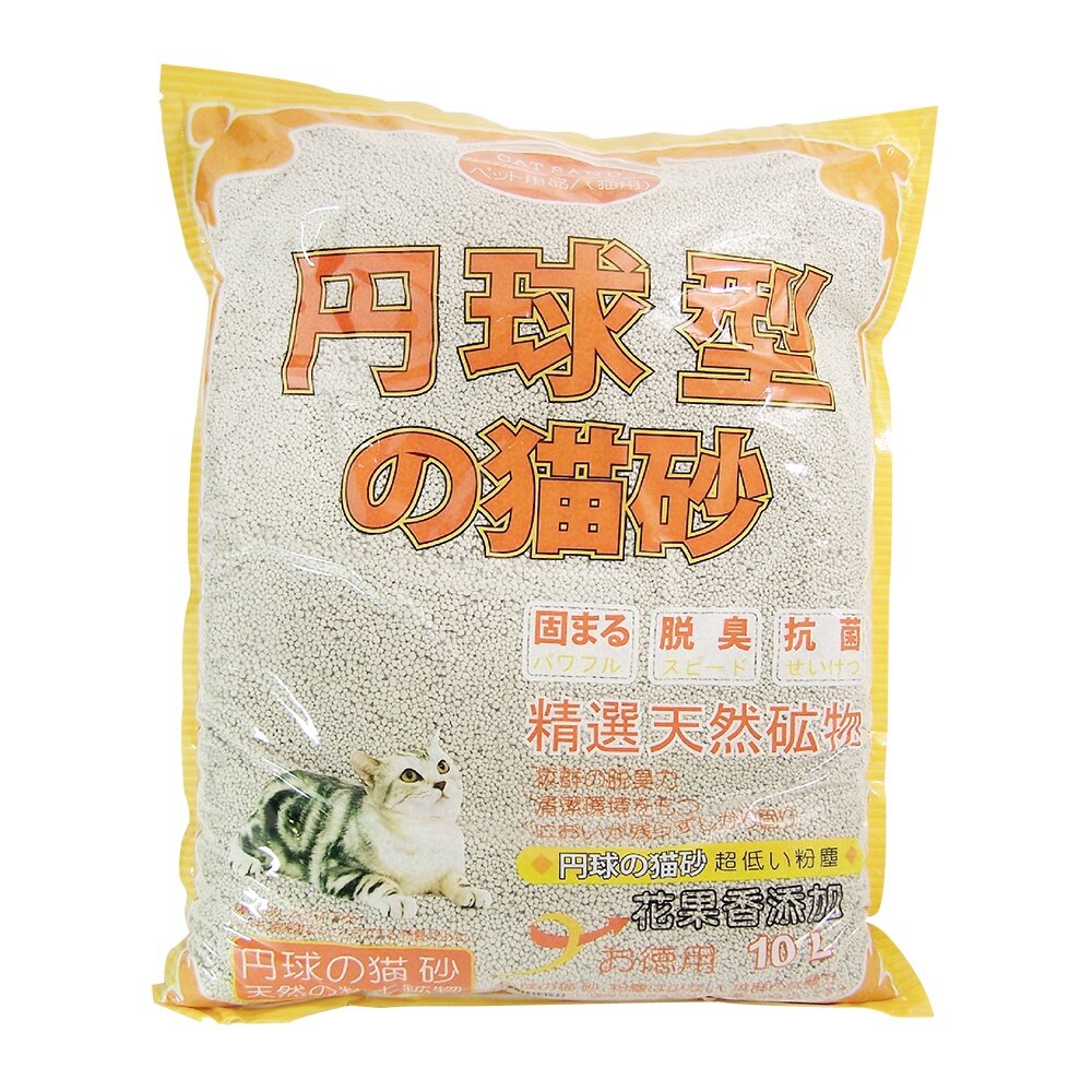 日本 丹球型 貓砂 5L 10L【單包】圓球型 丹球貓砂 果香味 貓砂『WANG』-圖片-4