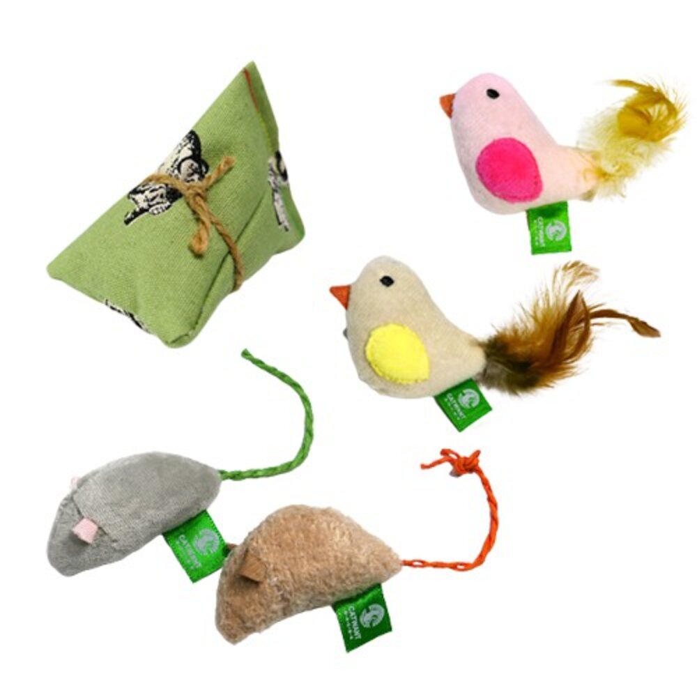 CATWANT 貓咪旺農場 木天蓼填充貓玩具|小鳥 小老鼠 貓薄荷 顏色隨機 貓玩具『WANG』-圖片-5