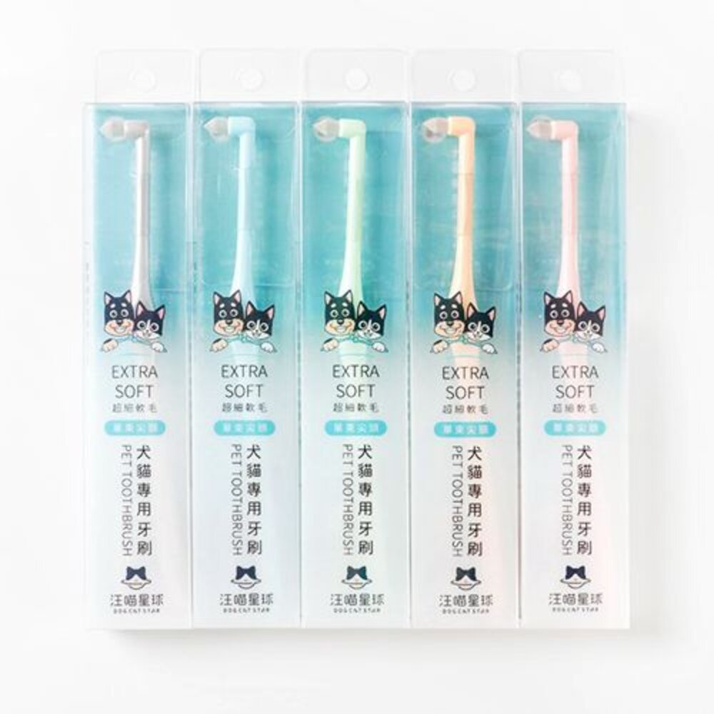DogCatStar 汪喵星球 犬貓專用牙刷 細軟毛 寵物牙刷『WANG』-圖片-3