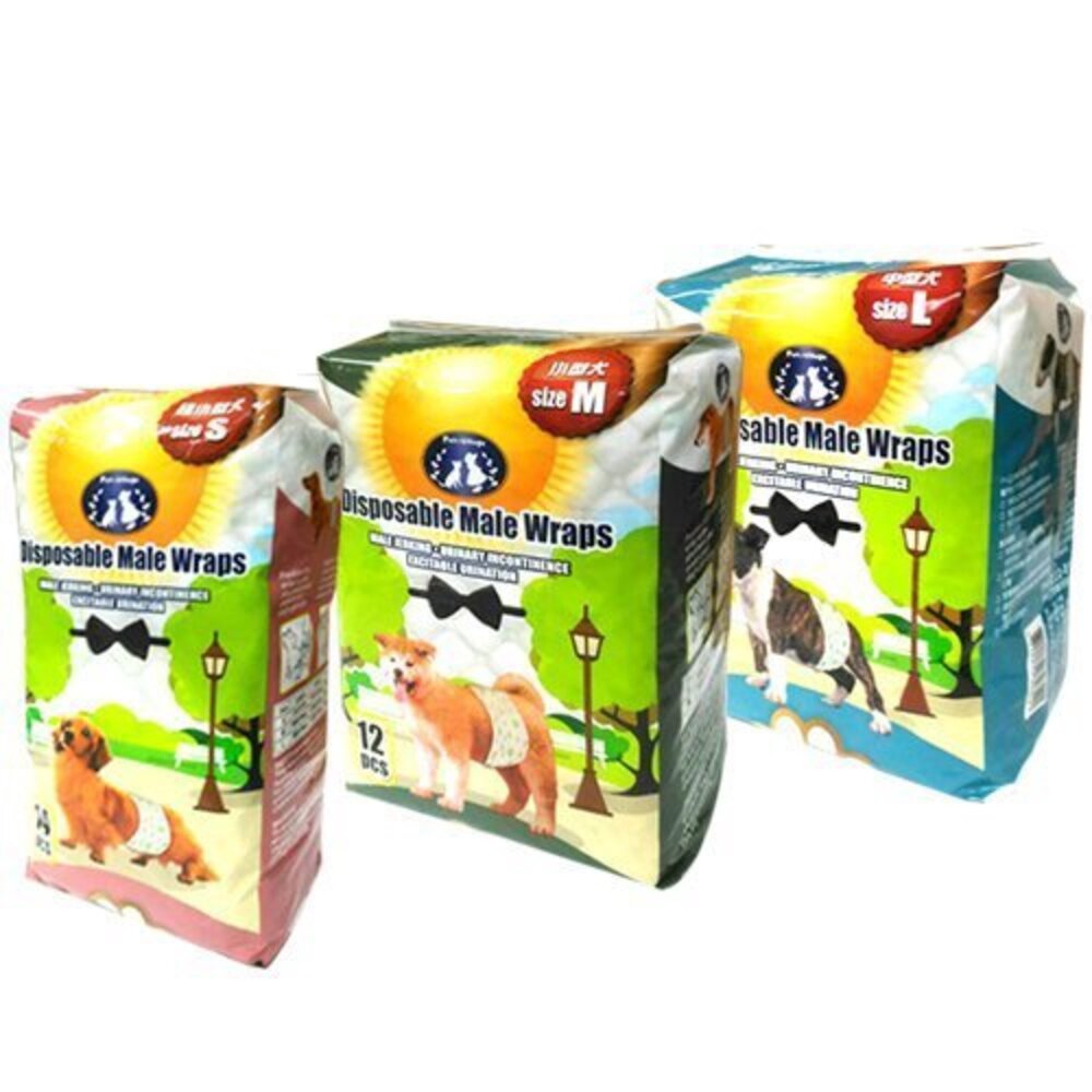 Pet Village 魔法村 公狗專用拋棄式禮貌帶 拋棄式禮貌帶 禮貌帶 公狗禮貌帶 方便外出時攜帶『WANG』-圖片-1