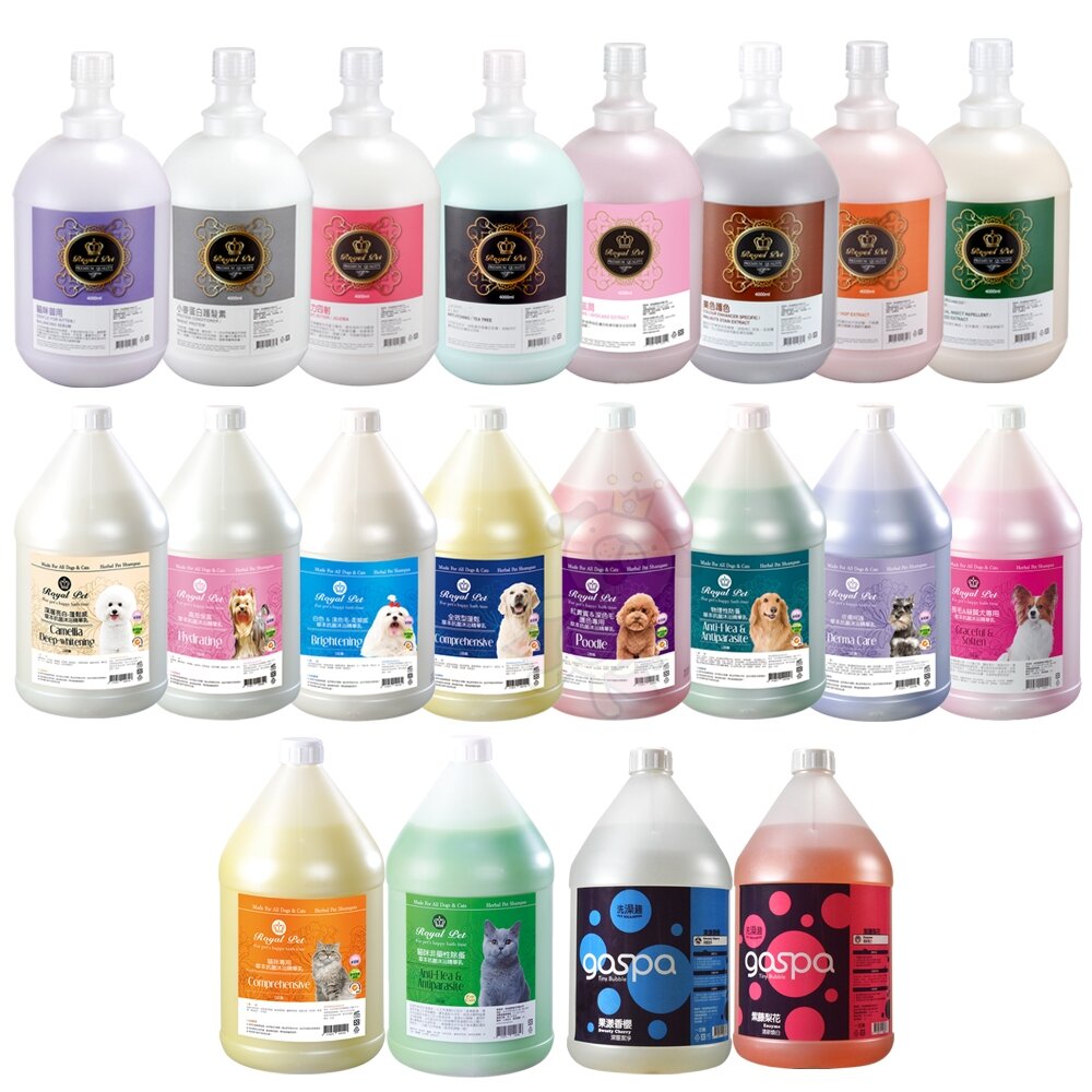 Royal Pet 皇家寵物 皇家寶石 犬貓洗毛精4L GOSPA 洗澡趣 貓洗毛精 犬洗毛精 寵物洗毛精『WANG』-圖片-1