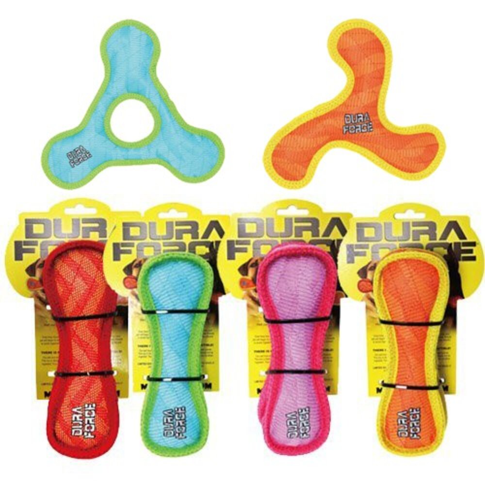 8754783879-美國 DURAFORCE-超級丟拉玩具-幽浮飛盤/迴力鏢經典骨頭 小款/大款 可浮水可機洗超耐咬 狗玩具『WANG』