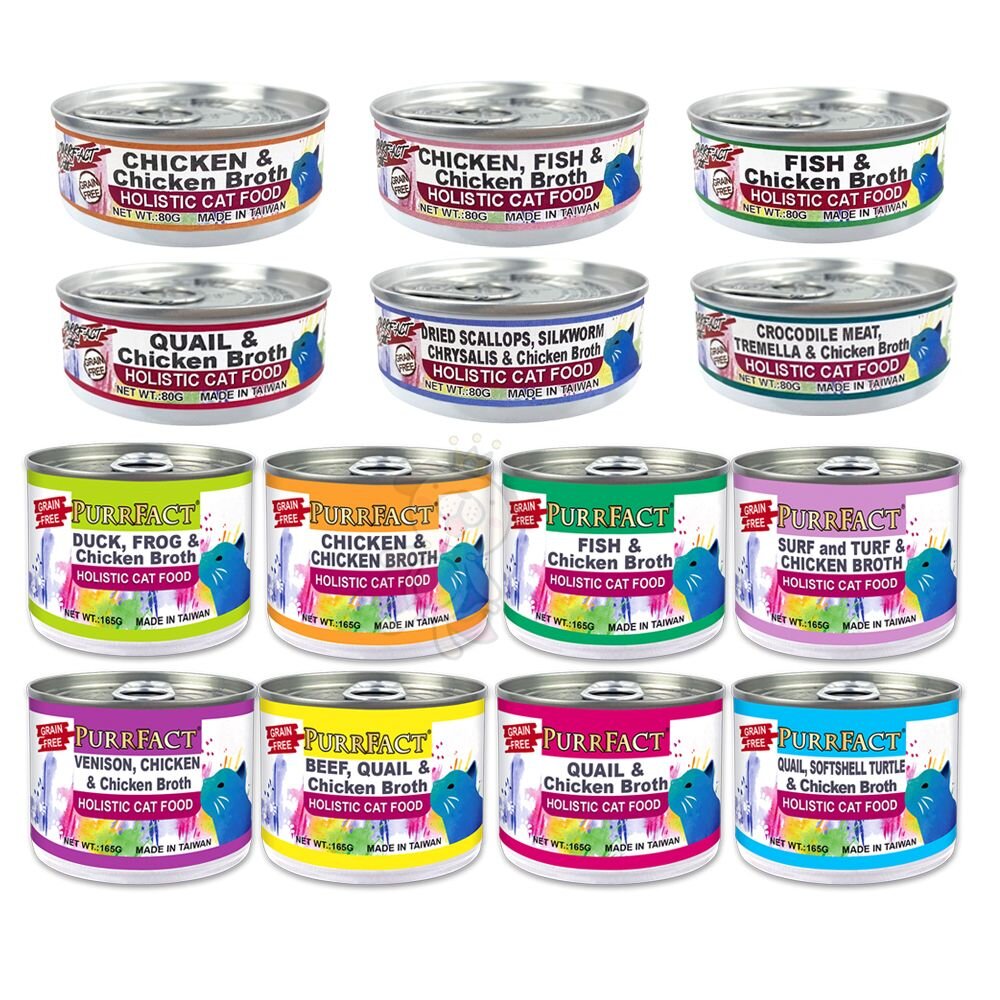 876845903-PURRFACT 波菲特 貓用主食罐 80g-165g【多罐組】無穀貓罐 主食罐 貓罐頭『WANG』
